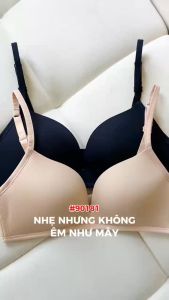 Áo lót nữ Marguerite 90181 mút mỏng nhẹ không gọng vải thun lạnh mềm mát cúp đúc liền khối chuẩn an toàn OEKO-TEX