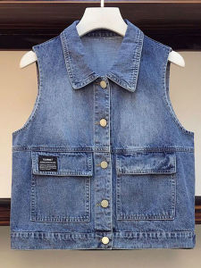 Slimming plus Size Womens Denim Vest Sweater Dress Two Piece Set Fashionable Autumn 2025 Big Size Female Clothing