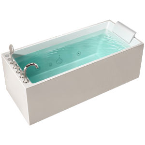GUOGAN | Adult-friendly Space-saving Insulated Square Bathtub