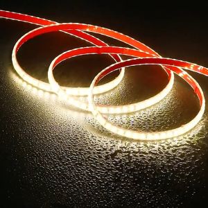 LED dán Tủ Bếp 220V Có keo dán ánh sáng Trắng và Vàng bản 8mm boc silicon - dán tủ bếp - tủ kệ trưng bày - dễ dán dễ thi công