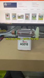 ROTOR (RUỘT) MÁY MÀI MAKUTE AG016 / KENMAX KM100-S (THÂN 32 - DÀI 165) - MATA