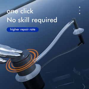 Car Windshield Repair Set DIY Auto Windscreen Scratch Glass for Chip Crack Repair Tools Kit Bull-Eye Star Shape Half-Moon Cracks