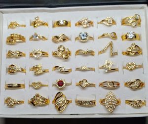 Cincin permata XupingCincin Titanium crom 22k