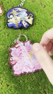 BILIBILI | Cookie Man Keychain Cookie Run 2D Acrylic Keychain Shadow Milk Cookie 7cm Anime Game Merchandise Bag Decoration/Key Decoration