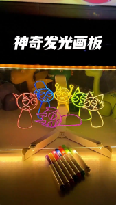 🔥Local Delivery🔥 LED Drawing Board Luminous Writing Board Message Board Drawing Board For Kid Acrylic Erasable Drawing Board Drawing Toys For Office School Home 发光画板