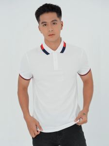 Áo polo nam YODY chất liệu cafe tổ ong mới hạn chế mùi khô thoáng APM6081