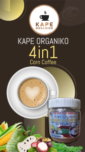 Kape Organiko Corn Coffee with Guyabano Mangosteen Malunggay 100g 4 in 1 Organic Herbal Coffee Mix