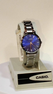 CASIO LADIES SILVER LTP VT02D 2A