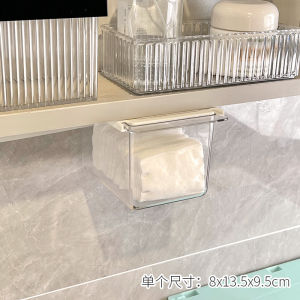 Transparent Cartoon Bathroom Storage Box Drawer Style Cotton Swab Makeup Cotton Cabinet Pull-out Shelf Toilet Storage Organizer