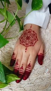 Sticker Inai Mandala Version Viral Tunang Nikah Pengantin Untuk Sebelah Tangan Stiker Henna Jimat dan Murah