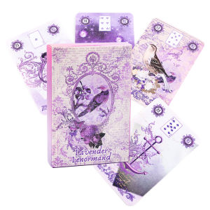 Limited Edition Beautiful Purple Lavender Lenormand Tarot Deck 39 Cards Collectible Rare Game Casual Party Board Game