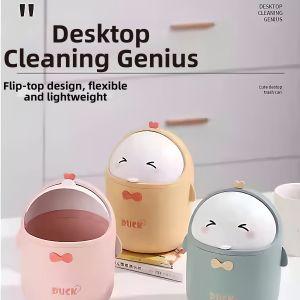 YUYOU | Cute Tabletop Mini Waste Bin With Lid