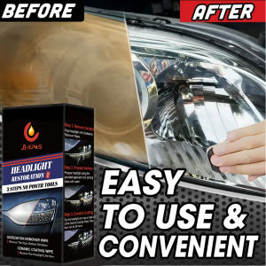 Car Headlights Cleaner Wipes Car Light Polish for Yellowing Scratch and Oxidation Repair Cleaning Wipes for Headlights