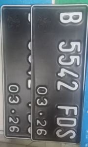 PLAT NOMOR MOTOR SUDAH PAKE LOGO/KORLANTAS TIMBUL