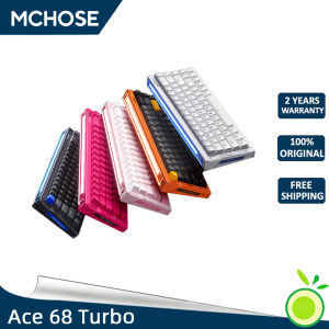 MCHOSE Ace 68 Turbo All-aluminum magnetic axis keyboard RT esports game mechanical keyboard 68-key 16K customized wired hot plug aluminum Tuotuo fearless contract tile dual drive