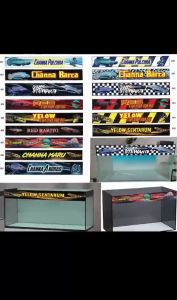 decal nhựa dán hồ cá cảnh - dùng trang trí hồ cá lóc cảnh - dễ dán