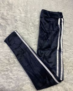 Legging Panjang Bludru Lis Putih/Legging Streeat