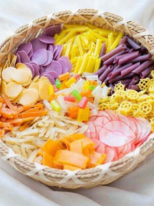 Colorful & Flavorful Vegetable Shrimp Chips Crispy Savory
