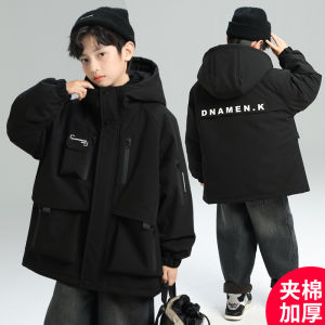 Boys Outwear Autumn and Winter 2024 New Arrival Winter Cotton Padded Thick Jacket Medium and Large Kids Boy Winter Clothes Cotton-Padded Jacket