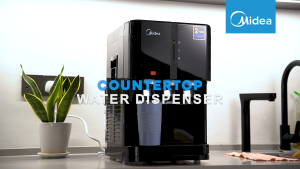 [FREE INSTALL] MIDEA Water Dispenser Tabletop Hot Normal Cold Desktop Water Purifier Midea 2382 - Compressor Cooling - 4 Stages Antibacterial Filter (HALAL CERTIFIED)
