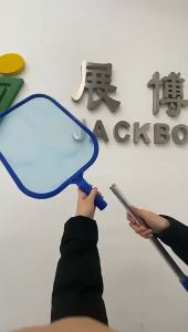 อุปกรณ์ทําความสะอาดสระว่ายน้ําแบบ 3 ส่วน เครื่องมือทําความสะอาดสระว่ายน้ํา Pool Skimmer Net Leaf Rake