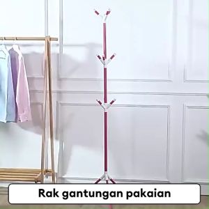 Gantungan Tas/Topi Berdiri Serbaguna Gantungan Tiang Berdiri Termurah Gantungan Baju Jaket