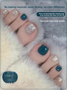 CHUBEISHI | Blue Long-lasting Peel-free Quick-drying Toe Nail Polish with Shimmer