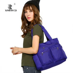 XINRANZJ Waterproof Travel Bag Casual Single Shoulder Shopping Bag Lightweight Womens Bag Cool Trendy Street Style Handbag