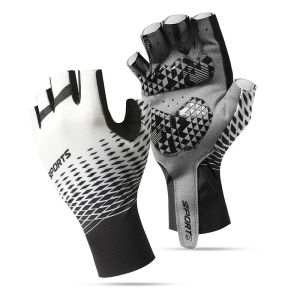 TOOKTRO | Bike Riding Gloves Semi-Finger Vibration Absorption Silicone