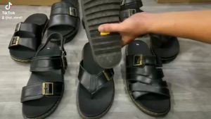 dép dr athens 2022 da bò cao cấp namdép da bò đế 2023 DT1234