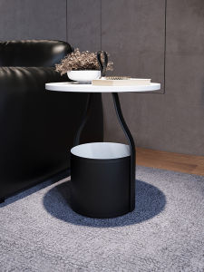Modern Minimalist Italian Style Sofa Side Table Luxury Living Room Furniture Designer round Corner Table North European Style