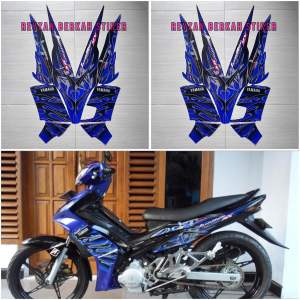 STIKER STRIPING LIS BODY YAMAHA JUPITER MX OLD 135 2008 2009
