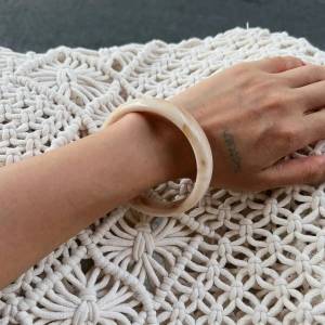 Ingemark | Ingemark Boho Y2K Round Resin Acrylic Bangles for Women New Trend Vintage Geometric Wide Bracelets Party Jewelry Accessories