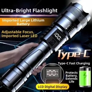BAIXITANG | Wide Beam Strong Light Rechargeable Emergency Long Range Flashlight