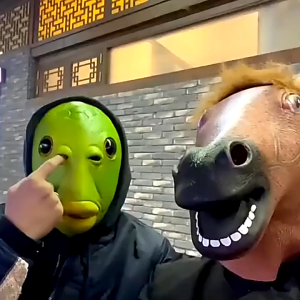 Love Cozy COD หน้ากากคอสเพลย์ หน้ากากหัวม้า Animal face mask Cosplay อุปกรณ์ประกอบฉากปาร์ตี้