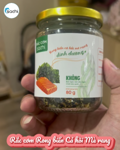 Rắc cơm Rong biển Cá hồi Mè rang Dinh dưỡng Không dầu tinh luyện Không chất bảo quản