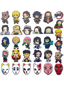 Cartoon Clogs Shoe Buckles Soft Rubber Detachable Shoe Accessories 31 Pieces DIY Hole Shoe Flowers And Shoe Charms