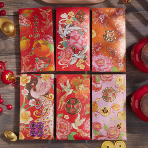 Creative 2026 Horse Year Hong Bao Envelope Hong Kong Version Embossed Debossed Luxury Gold Stamping New Year Festival Gift