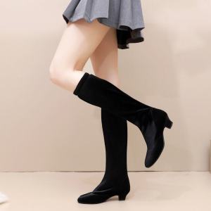 Dance Boots Womens Soft Bottom Outdoor Warm Dancing Shoes Dance Knee High Stage Boots Fleece-lined Jump Stage Boots Children Dancing Shoes Winter