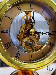 CLOC Jam Meja Retro Nordic Gold Jam Meja Gaya Eropa Jam Meja Vintage Mekanikal Jam Meja Dekoratif