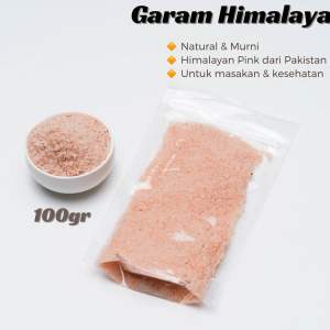 GARAM HIMALAYA PAKISTAN PINK 100gr Himalayan Salt Gareng Pakistan Asli Pegunungan Kesehatan