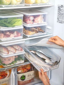 MRUN | Refrigerator Dedicated Storage Box Refrigerator & Freezer Sealed With Lid