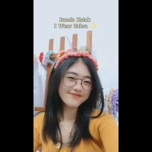 Bandana Aksesoris Headband Accessories Rambut Anak Bayi Motif BANDO KOTAK - Gingham Korea