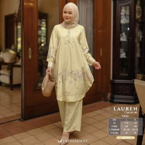 LAUREN SETELAN WANITA MUSLIM SILK MOTIF BY VENTE