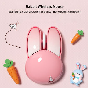 MOFii Wireless Connection Cute Rabbit Shape High Aesthetics for Office Silent M6 Mouse