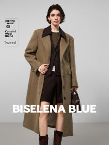 BEIQIANI | Vintage Faux Layer Wool Pea Coat