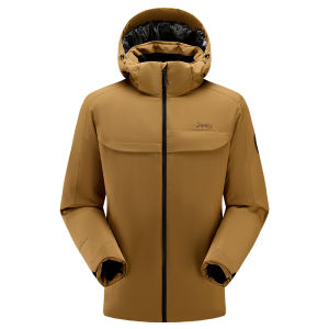 Jeep | Jeep Mens Outdoor Down Jacket Detachable Cap Waterproof Climbing Suit Anti-Drifting Flocking Outerwear Autumn Winter Clothes