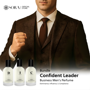 SORA Bundling Confident Leader D+I+C - Parfum Pria Businessman 50ml Extrait De Parfum
