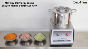 Máy xay thịt và rau củ quả công nghiệp 10 lít thương hiệu Mỹ cao cấp Septree ZY-Q10 - Công suất 1500W - Bảo Hành 12 Tháng