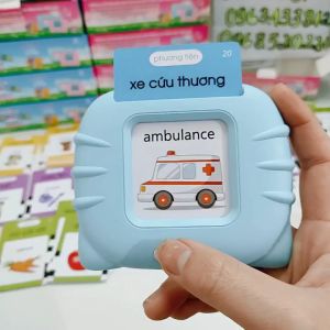Máy đọc thể song ngữ Anh Việt phiên bản đủ các loại chủ đề giáo dục máy đọc thẻ tiếng anh phát âm tiếng việt cho bé
